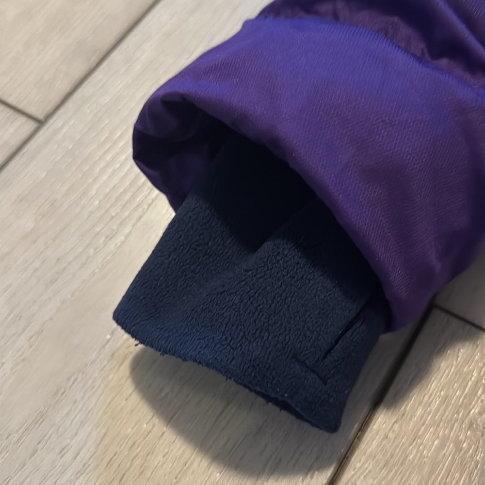 Lands' End Purple Down Alternative Jacket with Hood Girls Size S (6-7) - Picture 3 of 7